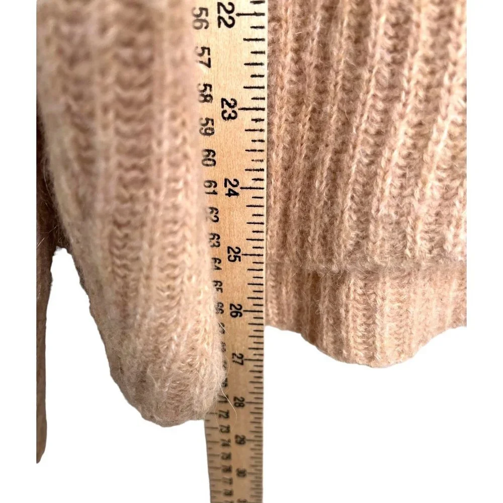 Point‎ Sur J. Crew wool blend Ribbed Turtle Neck Sweater Pullover Sz XL